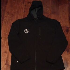 Googan Squad Men's Neoprene Hooded Jacket Size Large Black